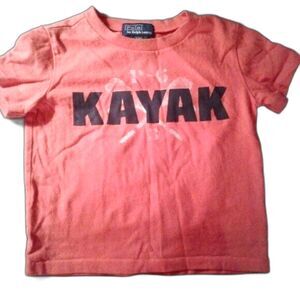 Polo By Ralph Lauren Euro Market 24 Month Kayak Graphic T-Shirt Orange Unisex